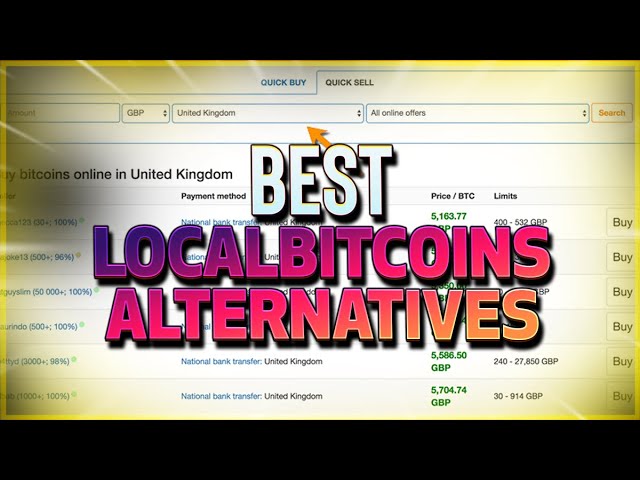 Top 5 LocalBitcoins Alternatives (P2P Crypto Trading) (links in description)