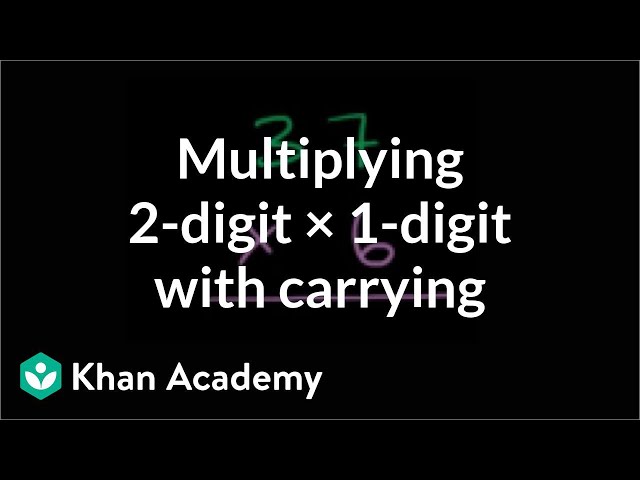 Multiplying: 2 digits times 1 digit (with carrying) | Arithmetic | Khan Academy