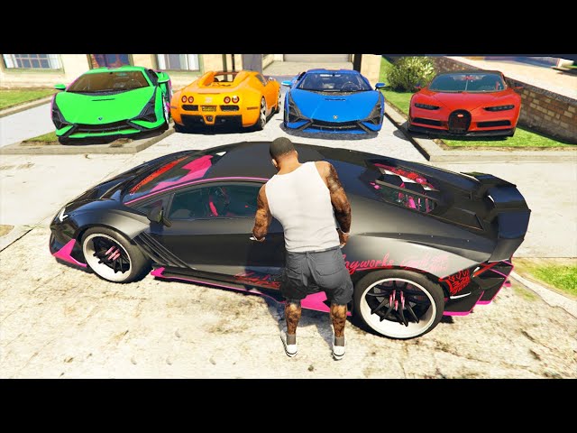 GTA 5 Stealing Super Cars with Franklin #16 (GTA 5 Expensive Cars)