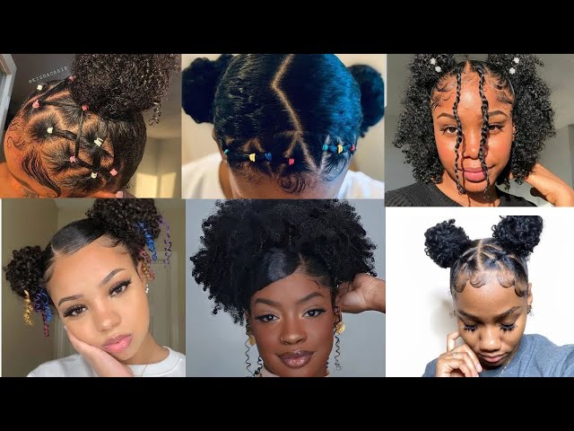 2024~😍💖Cute and Easy Natural Curly hairstyles compilation ✨ #curlyhairstyles #compilation