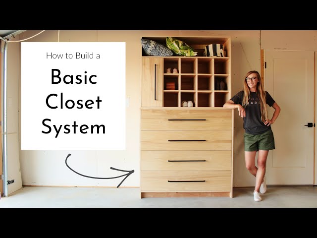 How to Build a Closet System--{Drawers, Cubbies, & Belt/Tie Rack!}