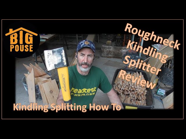Roughneck Kindling Splitter (1.1kg) Review and How-to Use.  Chop Perfect Kinding Everytime.