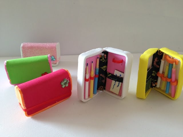 DIY Miniature School Supplies: Pencil case and Pencils