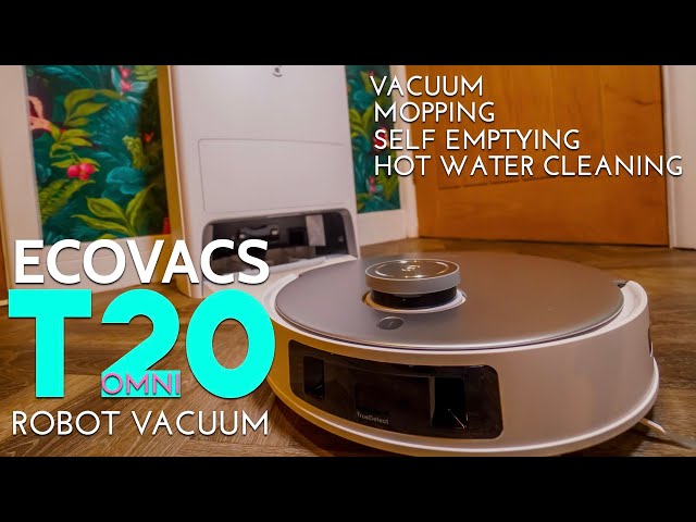 ECOVACS T20 OMNI The Perfect Mopping & Vacuuming Robot Self-Washing with Hot Water