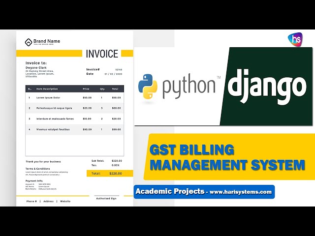 GST Billing System - FREE GST Billing Software Life Time - python project with source code - Sekhar
