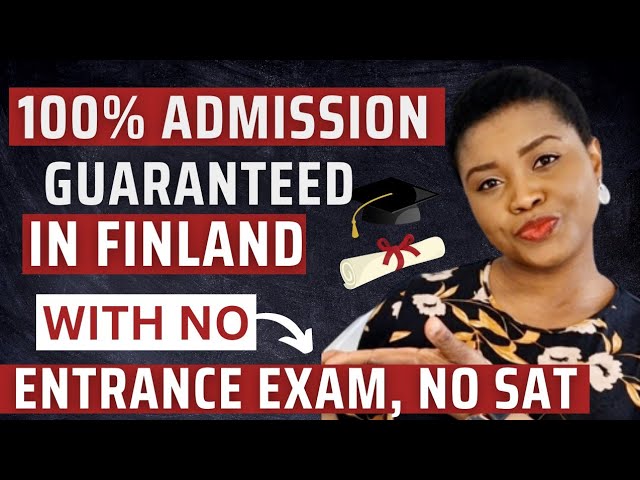 Study In Finland Without Entrance Exam || No SAT Test || Edunation Study Pathway
