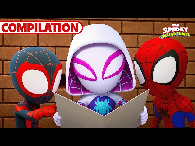 Gwen's Best Moments Compilation | Marvel's Spidey and his Amazing Friends | @disneyjunior