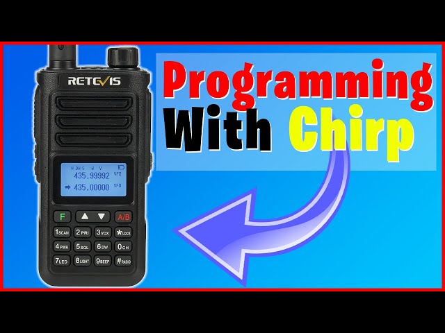 How to Unlock and Program Retevis RA89 with Chirp / GMRS / HAM/ / FRS / MURS