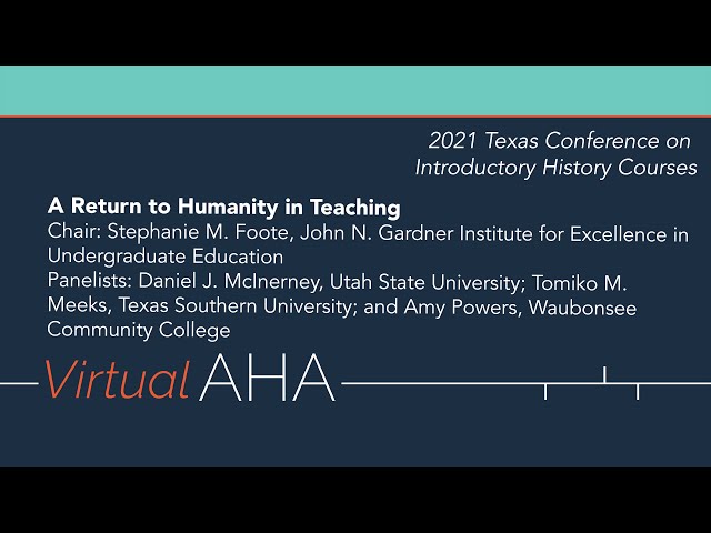 A Return to Humanity in Teaching