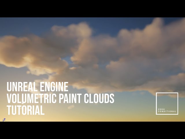 Unreal Engine Volumetric Paint Clouds Tutorial