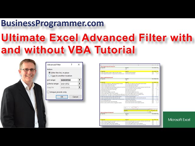 Ultimate Excel VBA Advanced Filter (And, Or, Find and Delete)
