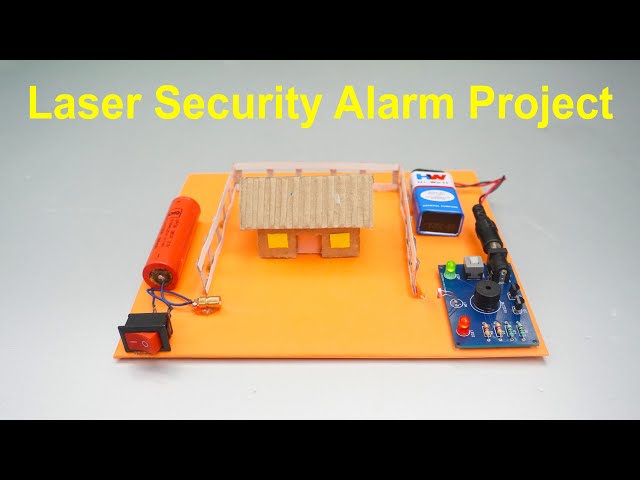 JLCPCB 1&2 Layer PCB Assembly DIY Project Laser Security Alarm