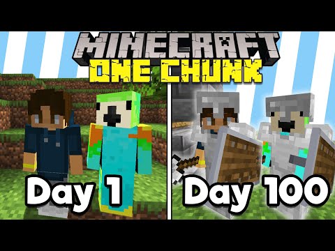 We Spent 100 Days in ONE MINECRAFT CHUNK... Here's What Happened