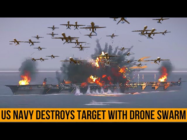 US SENT A MESSAGE TO CHINA! U.S. Navy Destroys Target With Drone Swarm.