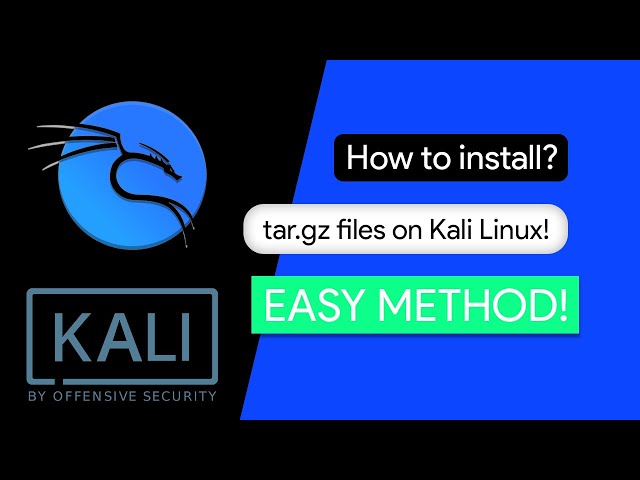 How to install tar.gz files in Kali Linux | Easy Method | Alacarte tutorial