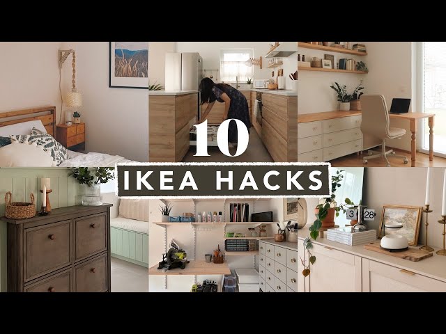 TOP 10 IKEA HACKS | easy, functional & aesthetic (full tutorials)