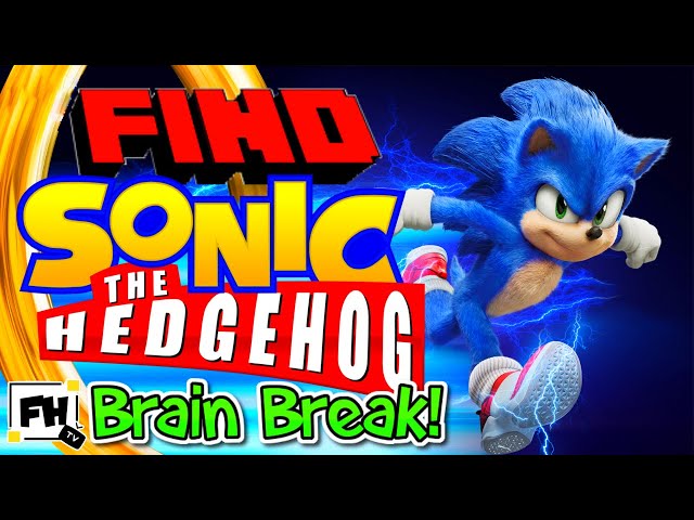 Can You Find Sonic? Challenge 🔍| Kids Brain Break | Fitness Activity