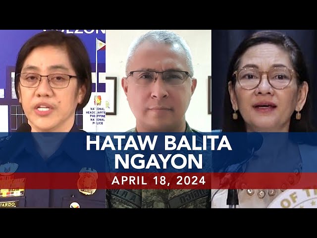 UNTV: Hataw Balita Ngayon   |   April 18, 2024