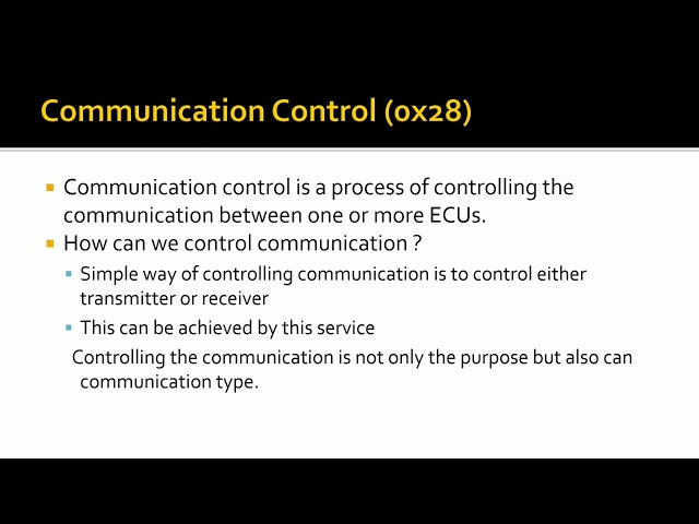 UDS Part -  11 |Communication control (0x28) | Unified Diagnostic Services | UDS | Embedded World