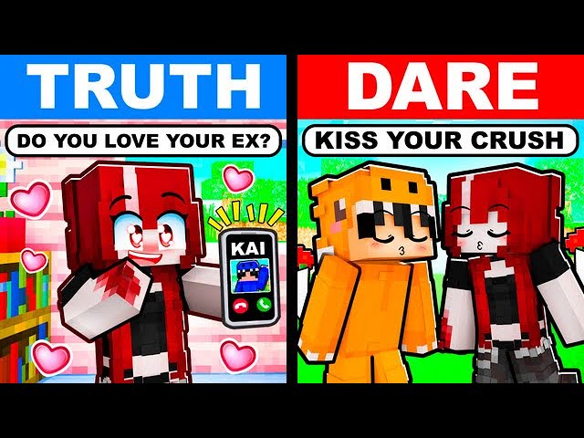 Minecraft EXTREME TRUTH OR DARE with BULLY GIRLFRIEND!