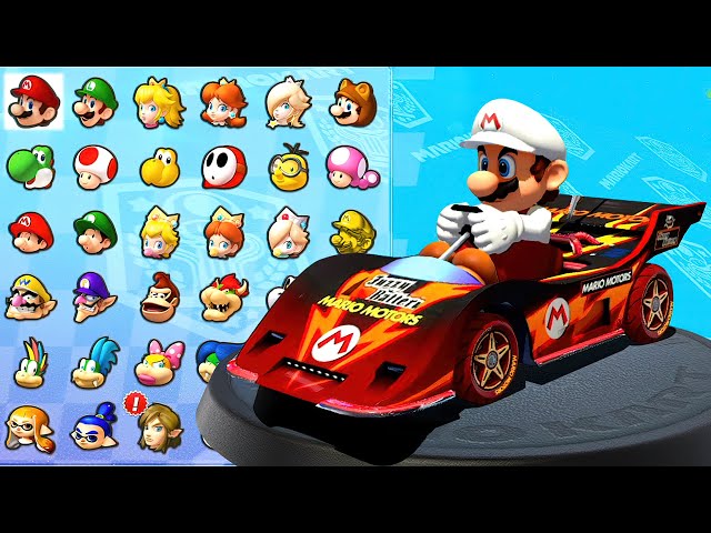 Mario Kart 8 Duluxe - Fire Mario Drivers Lightning Streamliner in Lightning Cup | The Top Racing