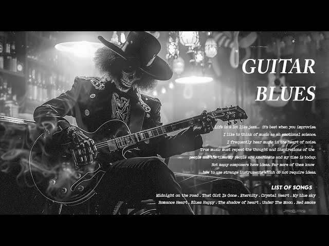 Electric Guitar Blues - Evil Blues Rock Guitar Backing Track Jam - Whiskey Blues Night