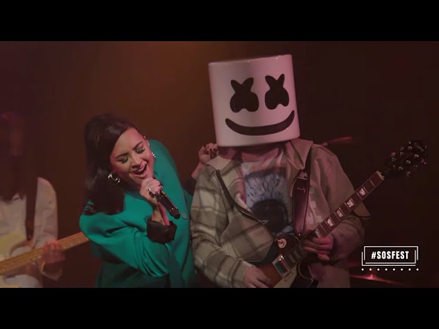 Marshmello + Demi Lovato - OK Not To Be OK | Live from Troubadour (#SOSFEST)