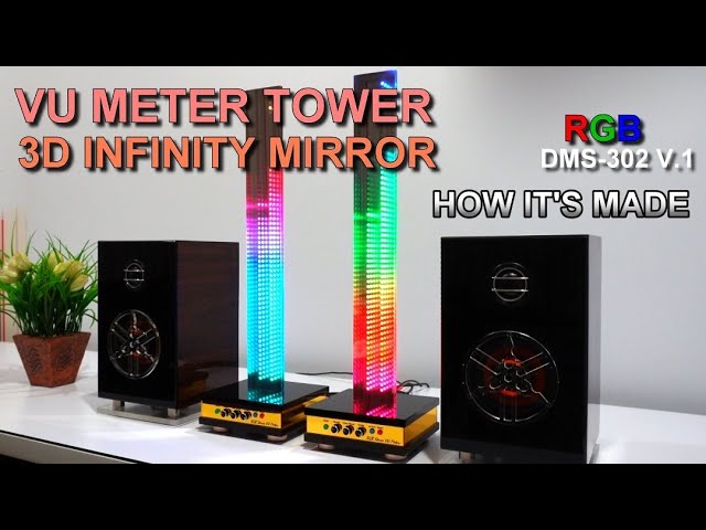 VU Meter TOWER 3D Infinity Mirror RGB | How It's Made