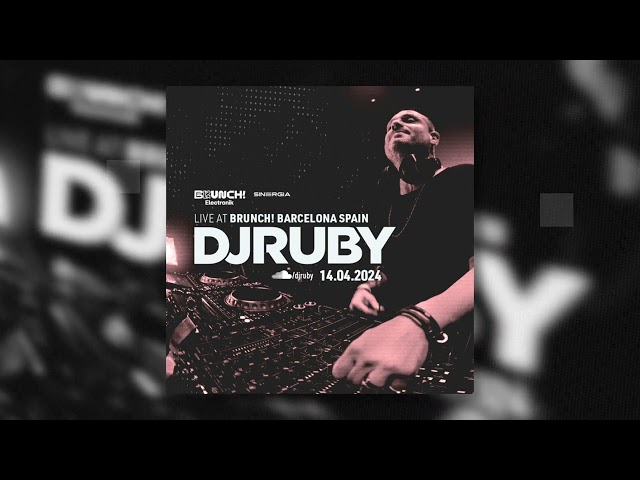 DJ Ruby Live at Brunch! Barcelona Spain 14.04.24