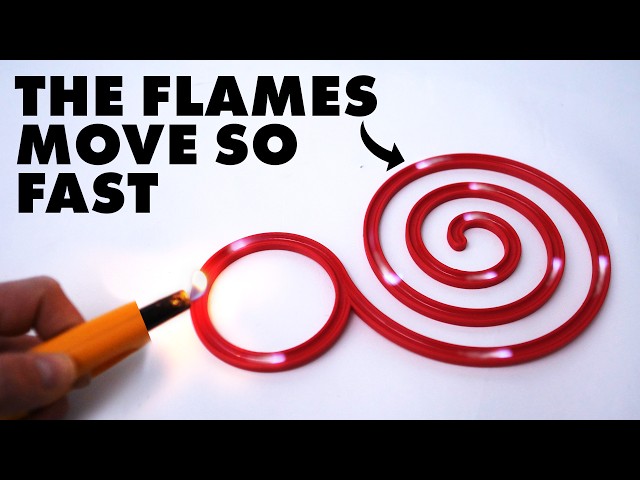 Bizarre traveling flame discovery