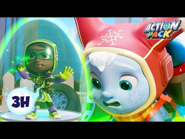 Stuck In The Egg! |  3H Compilation | Action Pack | Adventure Cartoon for Kids