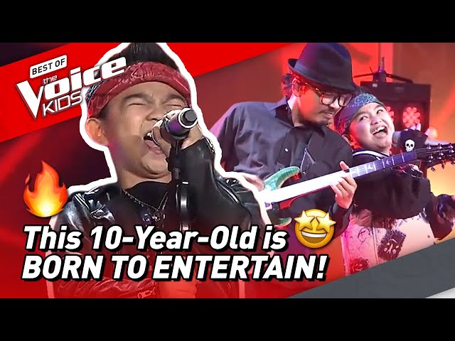 WOW! This 10 Year-Old is an ABSOLUTE ROCKSTAR in The Voice Kids! 🔥