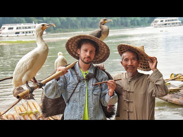 I visited a rural fishing village in China | They fish using birds! 🐦