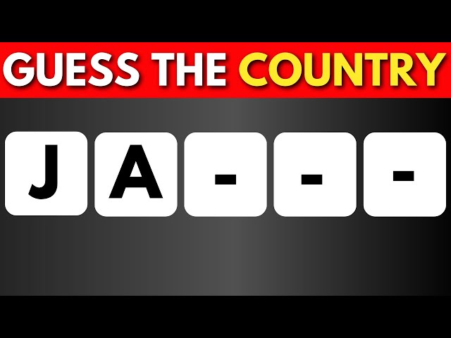 Guess The Country By The 2 First Letters