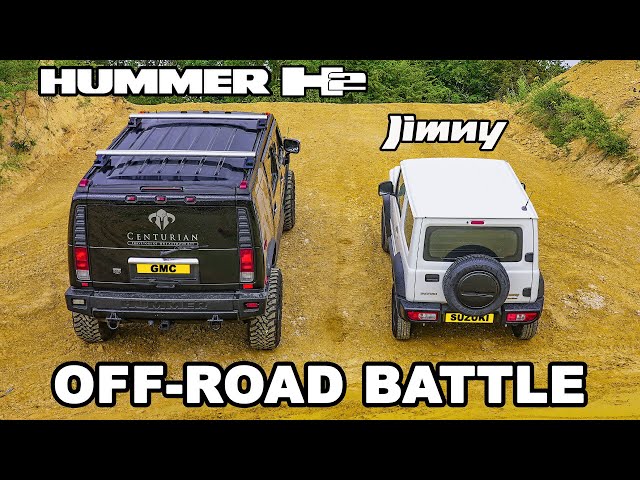 Hummer H2 v Suzuki Jimny: OFF-ROAD!