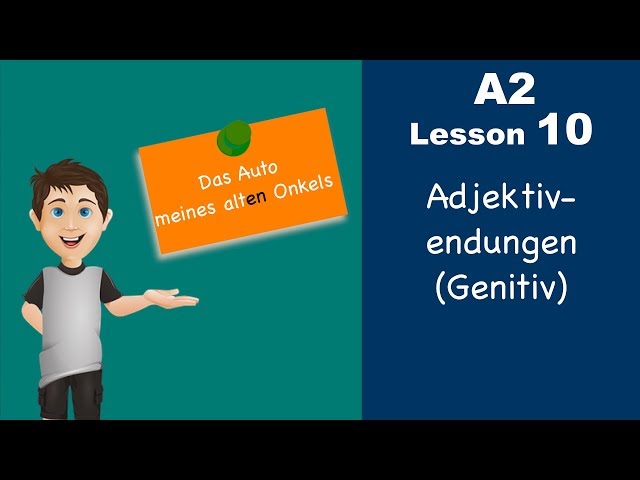 Learn German | Genitive adjective endings | Genitiv | German for beginners | A2 - Lesson 10