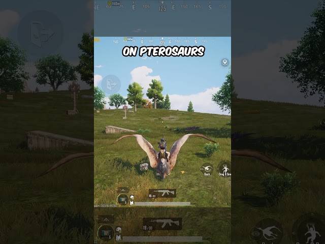 Do you know you can pick up enemies/teammates with flying dinosaur? #shorts #pubg #bgmi Update 2.6