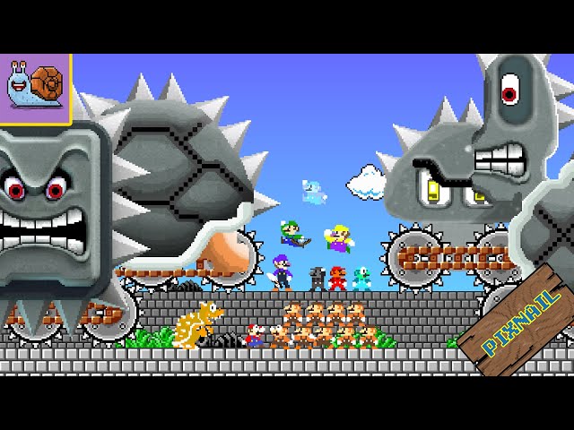 Pixnail: Mario Super Power Escape (ALL EPISODES SS01 ) | Animation