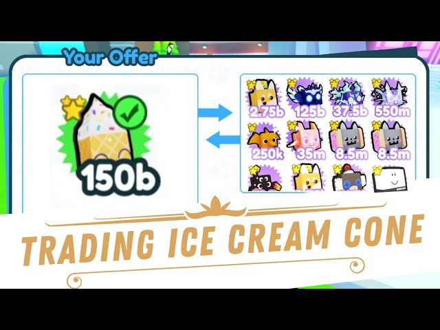 WHAT PEOPLE TRADE FOR AN ICE CREAM CONE | PET SIMULATOR X