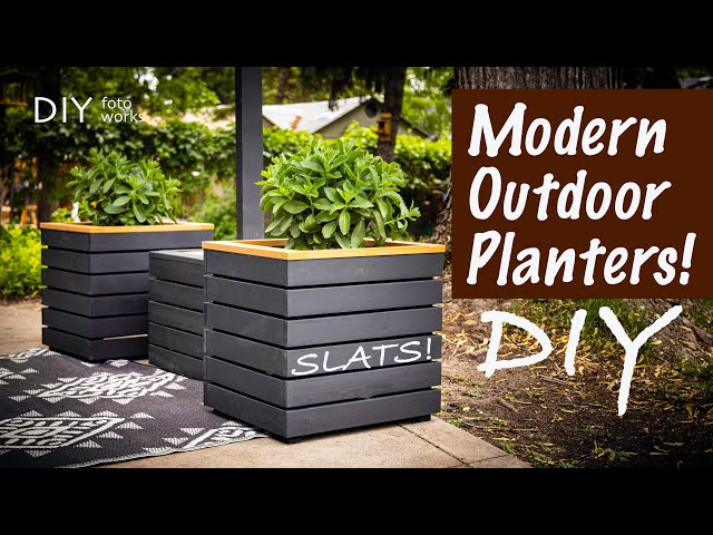 Modern Outdoor Planters DIY I 4K