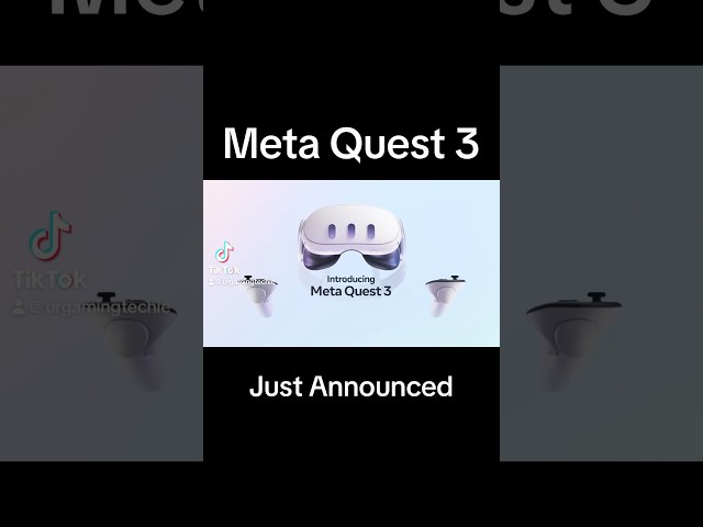 Meta Quest 3 Just Announced #metaquest #metaquest3 #quest #quest3 #vr #vrheadset #metaconnect