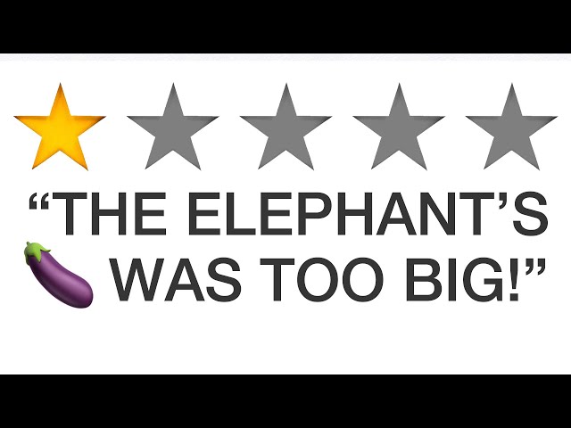 r/Choosingbeggars THE ELEPHANT'S 🍆 WAS TOO BIG!!!