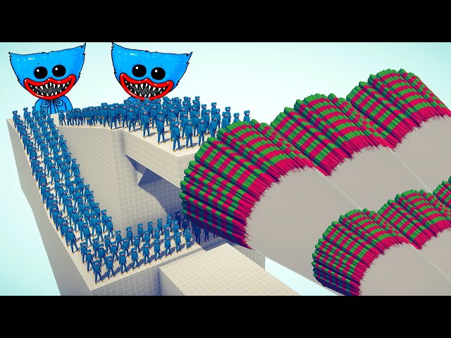 100x HUGGY WUGGY + 2x GIANT vs 3x EVERY GOD - Totally Accurate Battle Simulator TABS