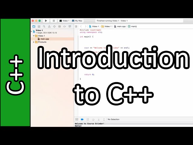Learn C++ as your first Programming Language - C++ Programming Tutorial #1 (PC / Mac 2015)