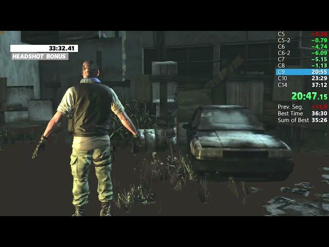 MAX PAYNE 3 NYM Hardcore Any% Speedrun - All WR Chapters (Segments) by me and Yeti - Highlights