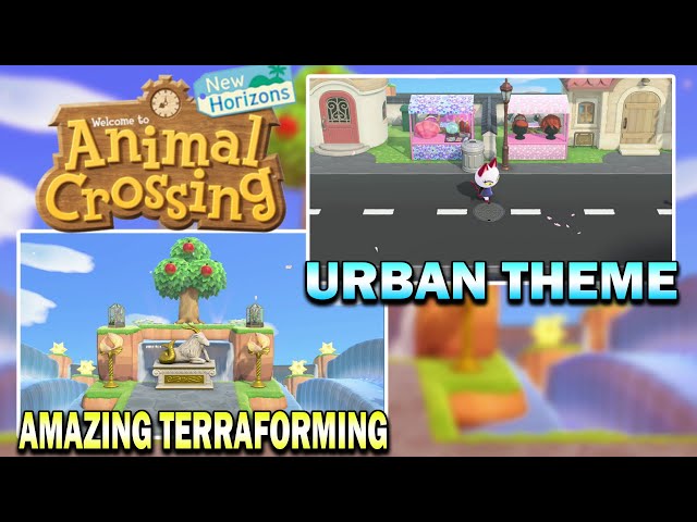 Check Out This Urban Themed 5 Star Island! Animal Crossing New Horizons Island Tour