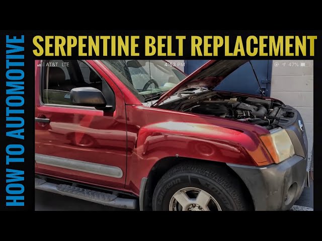 How To Replace The Serpentine Belt On A Nissan Xterra Or Frontier With 4.0l Engine