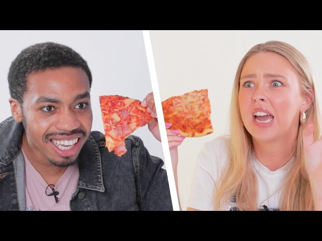 Brits Try American Style Frozen Pizzas | VT Challenges