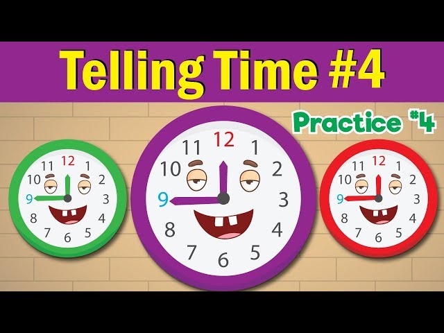 Learn to Tell Time #4 | Telling the Time Practice for Children | What's the Time? | Fun Kids English