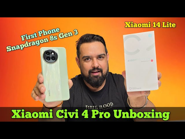 Xiaomi 14 Lite aka Xiaomi Civi 4 Pro Unboxing || Snapdragon 8s Gen 3 🔥|| ¥2999